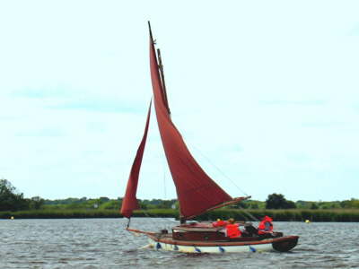 Japonica under sail