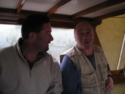 Inside it was dry ..